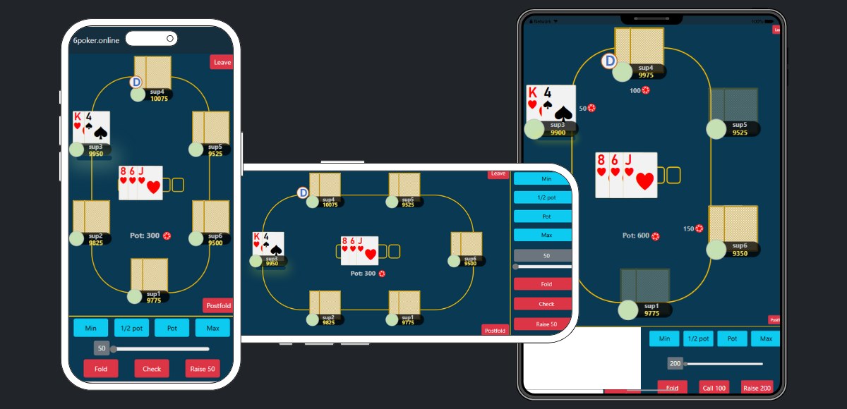 6poker on mobiles